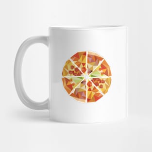 Geometric pizza Mug